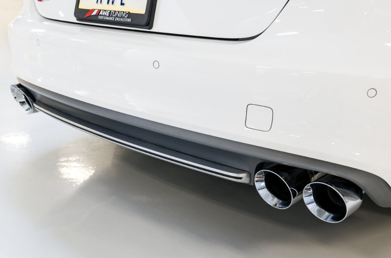 AWE Tuning Audi C7 / C7.5 S7 4.0T Touring Edition Exhaust - Polished Silver Tips Catback AWE Tuning