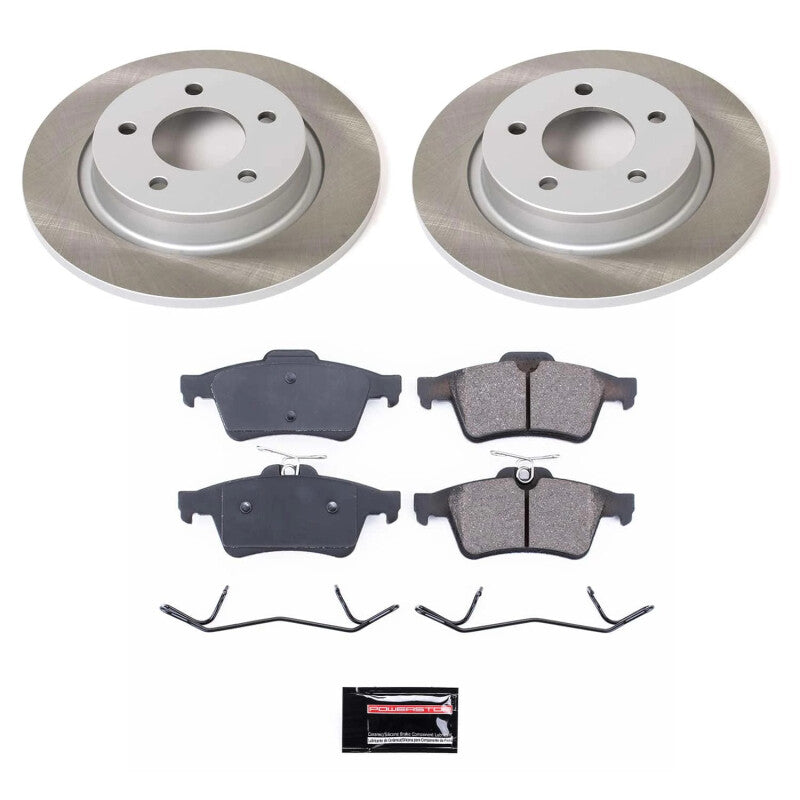 Power Stop 04-13 Mazda 3 Rear Semi-Coated Rotor Kit Brake Kits - Performance Blank PowerStop