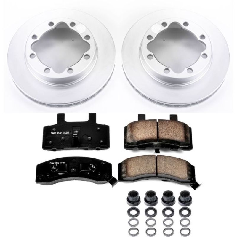 Power Stop 94-99 Chevrolet K1500 Suburban Front Z17 Evolution Geomet Coated Brake Kit Brake Kits - Performance Blank PowerStop