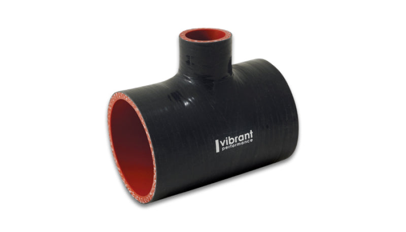 Vibrant Silicone T-Hose Coupler Hose ID 2.75in Overall Length 4in Branch ID 1in Silicone Couplers & Hoses Vibrant