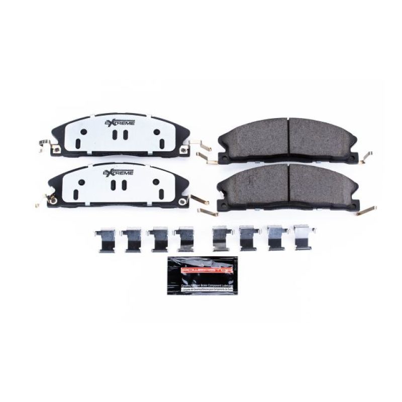 Power Stop 13-19 Ford Explorer Front Z36 Truck & Tow Brake Pads w/Hardware Brake Pads - Performance PowerStop