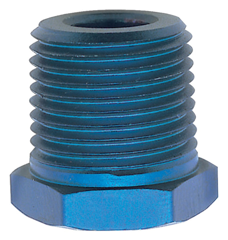 Russell Performance 3/4in Male to 1/2in Female Pipe Bushing Reducer (Blue) Fittings Russell