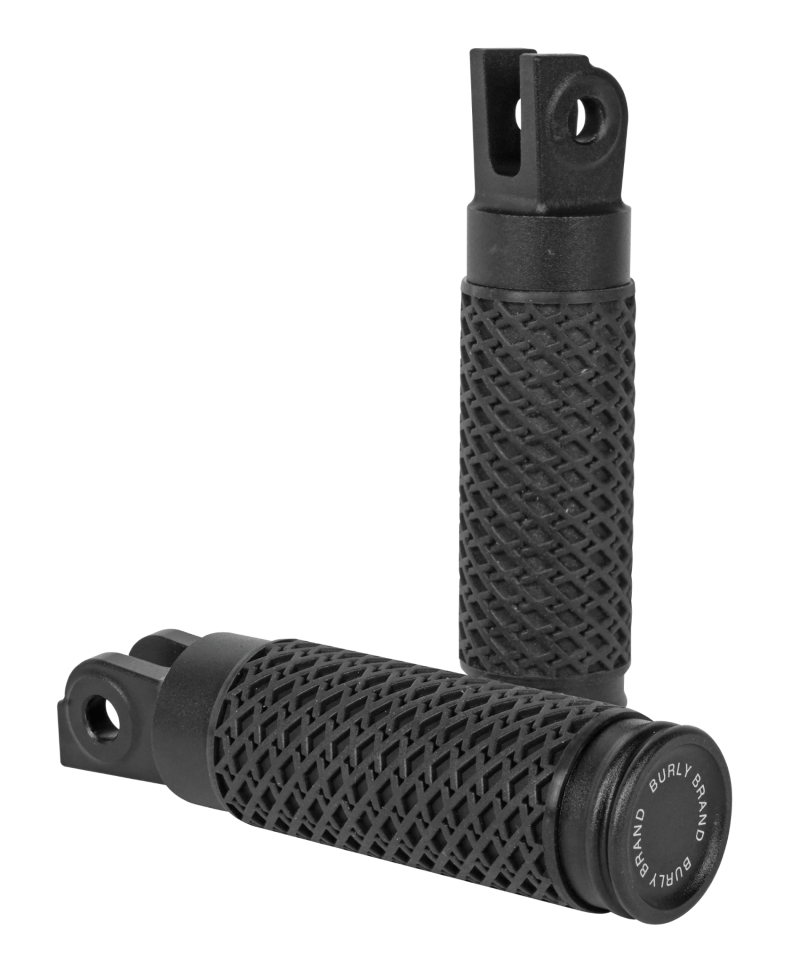 Burly Brand Slash Cut Rider Front Peg Set Footpegs Burly Brand