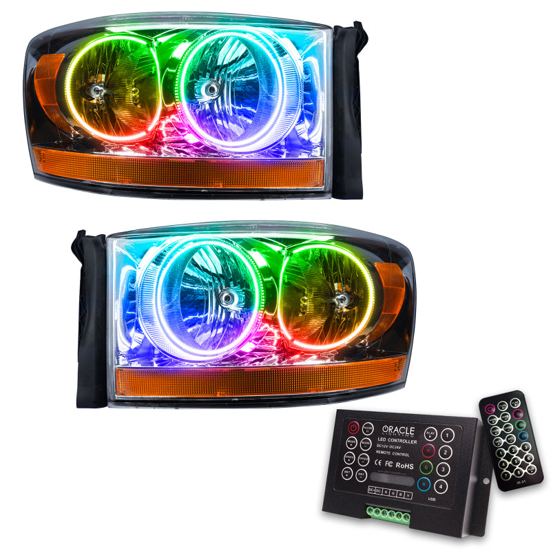 Oracle 06 Dodge Ram SMD HL - ColorSHIFT w/ 2.0 Controller Headlights ORACLE Lighting