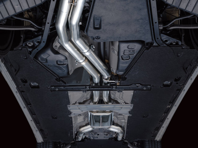 AWE Tuning 19-23 Audi C8 S6/S7 2.9T V6 AWD Track Edition Exhaust - Chrome Silver Tips Catback AWE Tuning