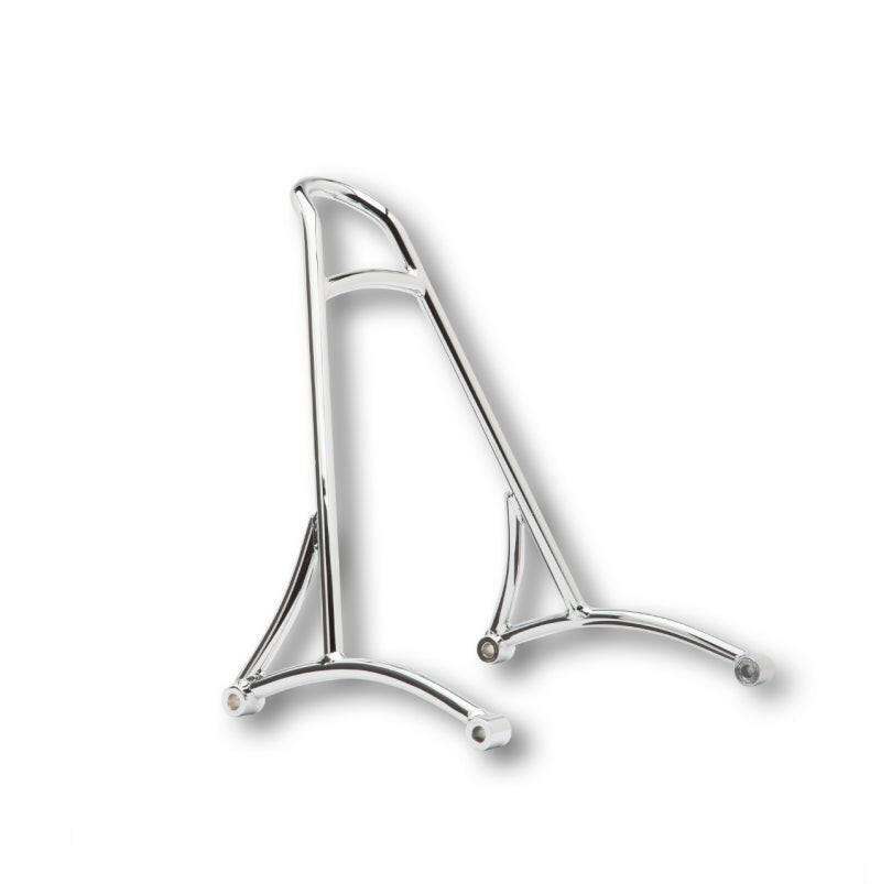 Burly Brand Short Sissy Bar 13in - Chrome Seat Brackets & Frames Burly Brand