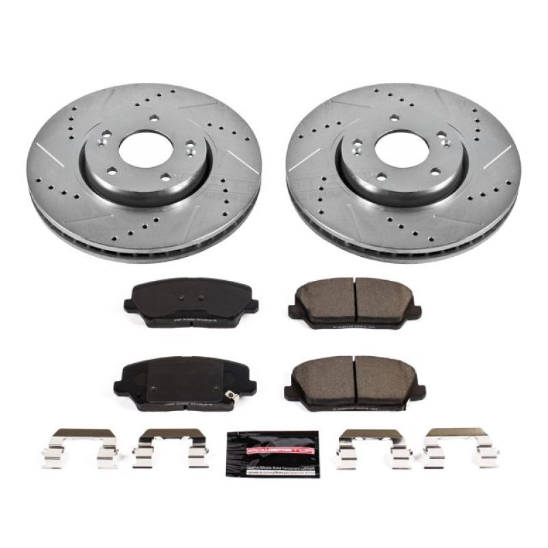 Power Stop 16-17 Hyundai Veloster Front Z23 Evolution Sport Brake Kit Brake Kits - Performance D&S PowerStop
