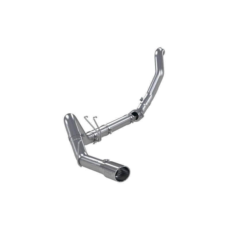MBRP 08-10 Ford 6.4L F250/350/450 4 inch Filter Back Single Side Exit Aluminum and Down Pipe Downpipe Back MBRP