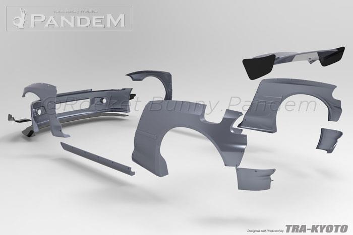 GReddy Pandem 92-98 Honda Civic Hatchback (EG) Rocket Bunny Full Wide-Body Aero Kit V1.5 Body Kits GReddy