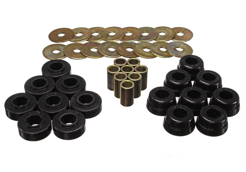 Energy Suspension Gm Body Mount Set W/Hardware - Black Bushing Kits Energy Suspension
