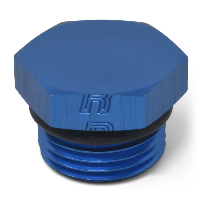 Russell Performance -10 AN Straight Thread Plug (Blue) Fittings Russell