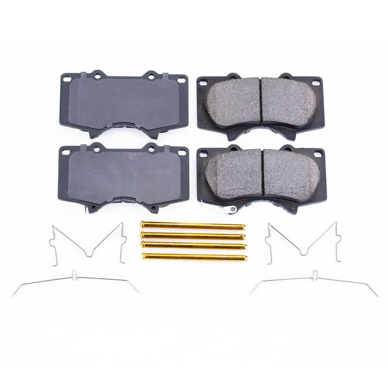 Power Stop 10-19 Toyota 4Runner Front Z17 Evolution Ceramic Brake Pads w/Hardware Brake Pads - OE PowerStop