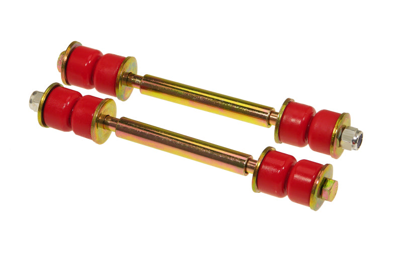 Prothane Universal End Link Set - 5 3/8in Mounting Length - Red Sway Bar Bushings Prothane