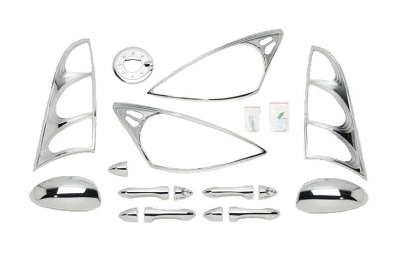 Putco 00-04 Ford Focus (4 Door) DH/MC/TL/HL/FTC Chrome Trim Accessory Kits Exterior Trim Putco