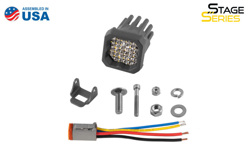 Diode Dynamics Stage Series C1R - White Flood Standard LED Pod (one) Light Accessories and Wiring Diode Dynamics