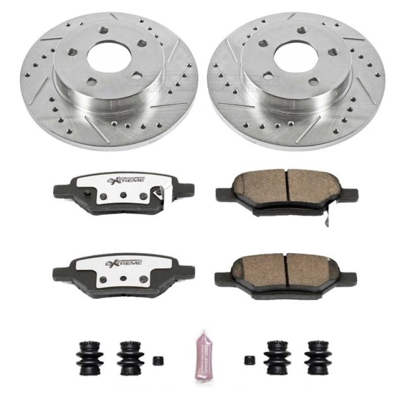 Power Stop 05-08 Chevrolet Cobalt Rear Z26 Street Warrior Brake Kit Brake Kits - Performance D&S PowerStop