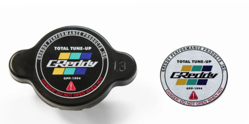 GReddy Type-S 1.3 Radiator Cap Most Nissan / Subaru / Mazda / Mitsubishi / Some Toyota - Black Radiator Caps GReddy