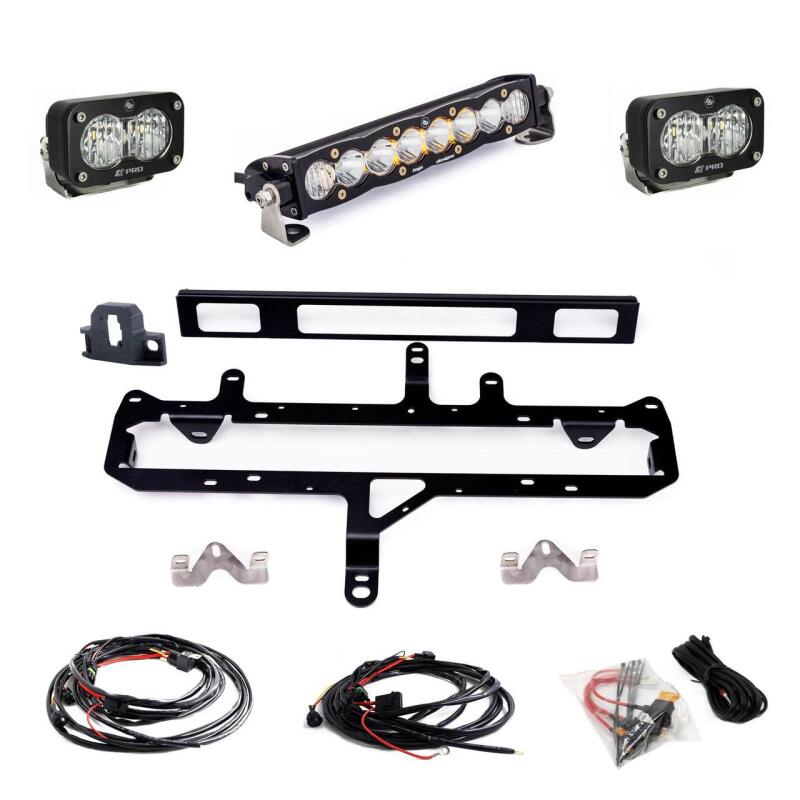 Baja Designs 2024+ Toyota Tacoma S8 Series 10in Grille Conversion Light Kit Light Bars & Cubes Baja Designs