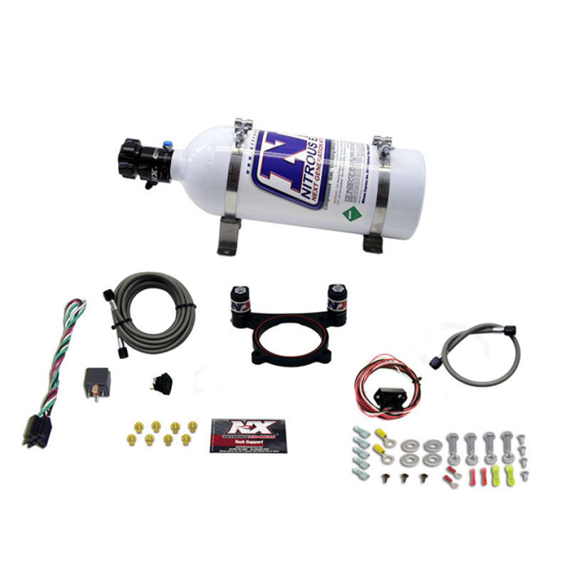 Nitrous Express 11-15 Ford Mustang GT 5.0L Coyote 4 Valve Nitrous Plate Kit (50-200HP) w/5lb Bottle Nitrous Systems Nitrous Express