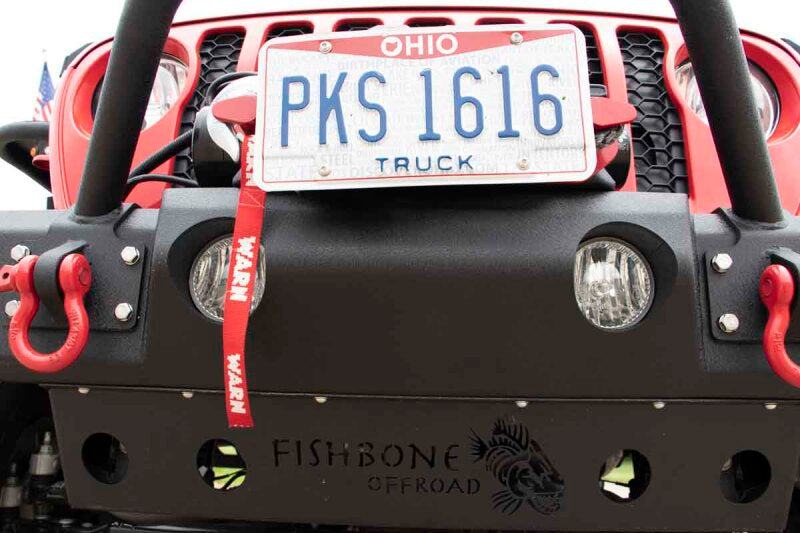 Fishbone Offroad 2018+ Jeep JL/Gladiator Wrangler JL/Gladiator Front Winch Bumper - Black Powdercoat Bumpers - Steel Fishbone Offroad