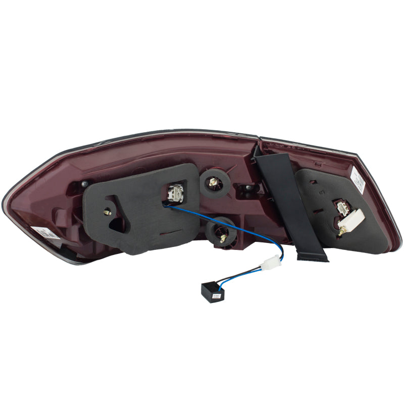 ANZO 2010-2013 Mercedes Benz E Class W212 LED Taillights Red/Clear Tail Lights ANZO