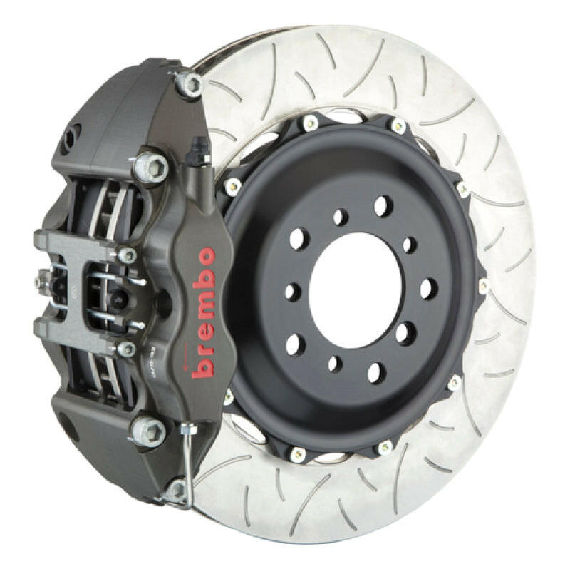 Brembo 97-04 986 Boxster S PISTA Fr Race BBK 4Pis Cast 2pc 355x35x53a 2pc Rotor T3-Clear HA Brake Kits - Performance Slot Brembo