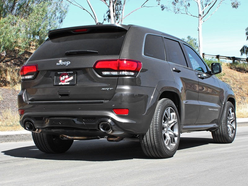 aFe MACHForce XP 12-17 Jeep Grand Cherokee WK2 SRT8 V8-6.4L 304SS Cat-Back Exhaust w/o Resonator Catback aFe