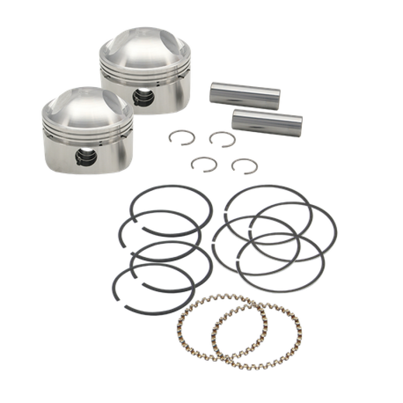 S&S Cycle 36-84 BT 3-7/16in x Up To 4-3/4in Stroke Piston Set - .060in Piston Sets - Powersports S&S Cycle
