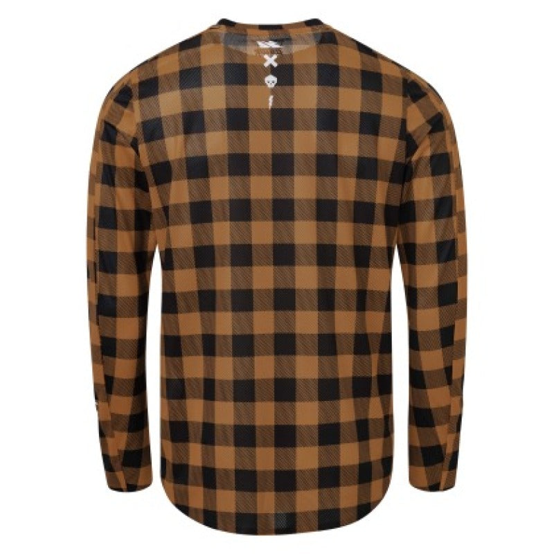 USWE Flannel Long Sleeve Lightweight Off-Road Jersey Bronze - XL Shirts USWE