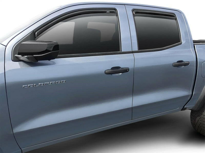 AVS 2023 Chevrolet Colorado In-Channel Ventvisor Low Profile Deflectors 4pc - Smoke Wind Deflectors AVS