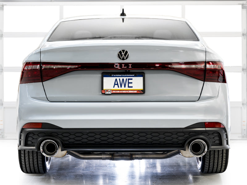 AWE Tuning 22-25 Volkswagen Jetta GLI Touring Edition Exhaust - Chrome Silver Tips Catback AWE Tuning