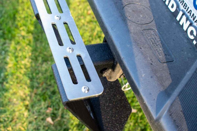 Fishbone Offroad 2In Receiver Hitch Mounted Step - Black Powdercoat Steel Hitch Accessories Fishbone Offroad