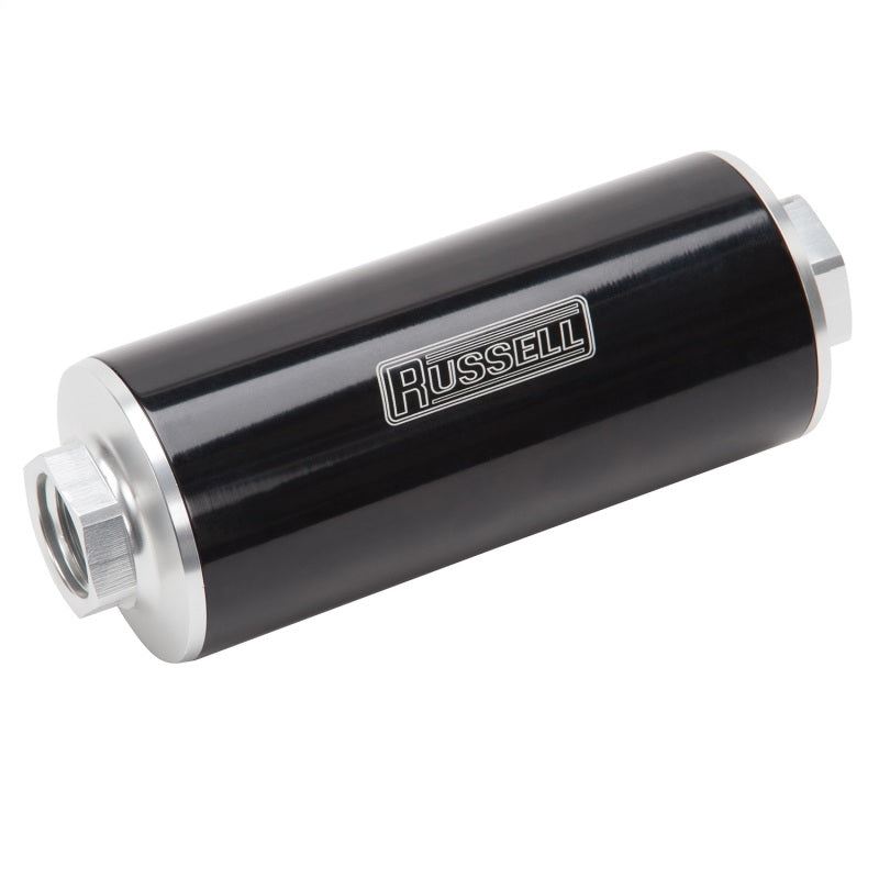 Russell Performance Anodized Aluminum (12in Length -10 male inlet/outlet) Fuel Filters Russell