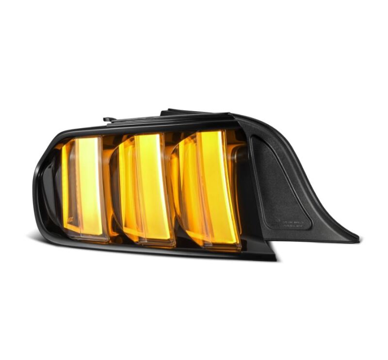 AlphaRex 15-23 Ford Mustang NOVA-Series Prismatic LED Tail Lights Black-Clear Tail Lights AlphaRex