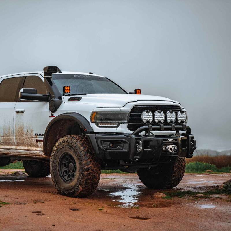 KC HiLiTES SlimLite 8in. LED Light Shield (Shield Only) - Clear Light Covers and Guards KC HiLiTES