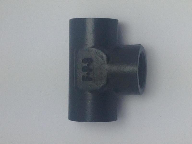 Fragola 1/8 Female Pipe Tee - Black Fittings Fragola