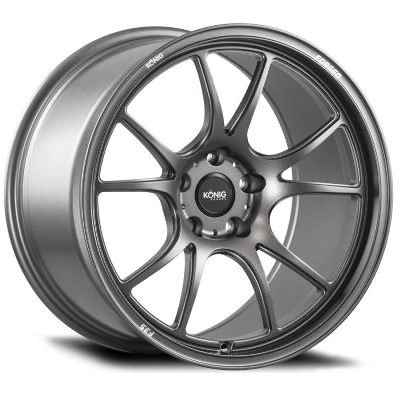Konig Forged F3S 18X10.5 5X130 ET44 Satin Charcoal Knurled Bead Wheels - Forged Konig