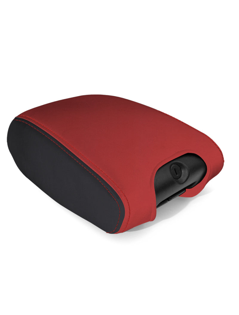 PRP 11-18 Jeep Wrangler JK Center Console Cover - Black/Red Seat Covers PRP Seats