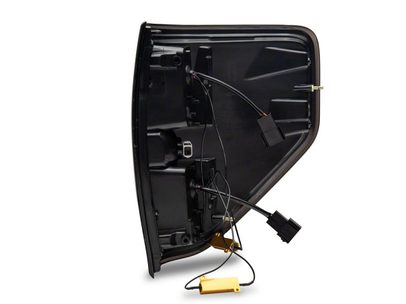 Raxiom 09-14 Ford F-150 Styleside Axial Series LED Tail Lights w/ Halo- Blk Housing (Smoked Lens) Tail Lights Raxiom