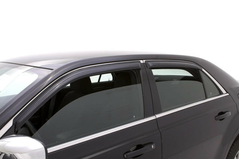 AVS 11-18 Chrysler 300 Ventvisor Outside Mount Window Deflectors 4pc - Smoke Wind Deflectors AVS