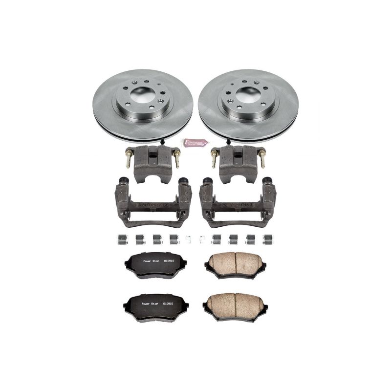 Power Stop 06-15 Mazda MX-5 Miata Front Autospecialty Brake Kit w/Calipers Brake Kits - OE PowerStop