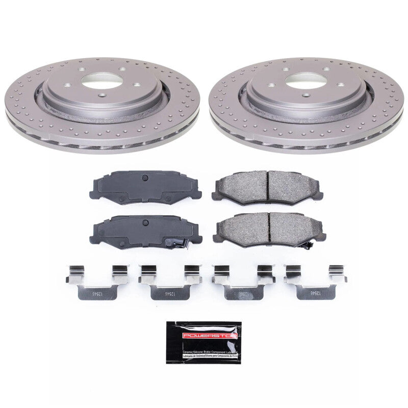 Power Stop 06-09 Cadillac XLR Rear Z17 Coated Brake Kit Brake Kits - Performance Blank PowerStop