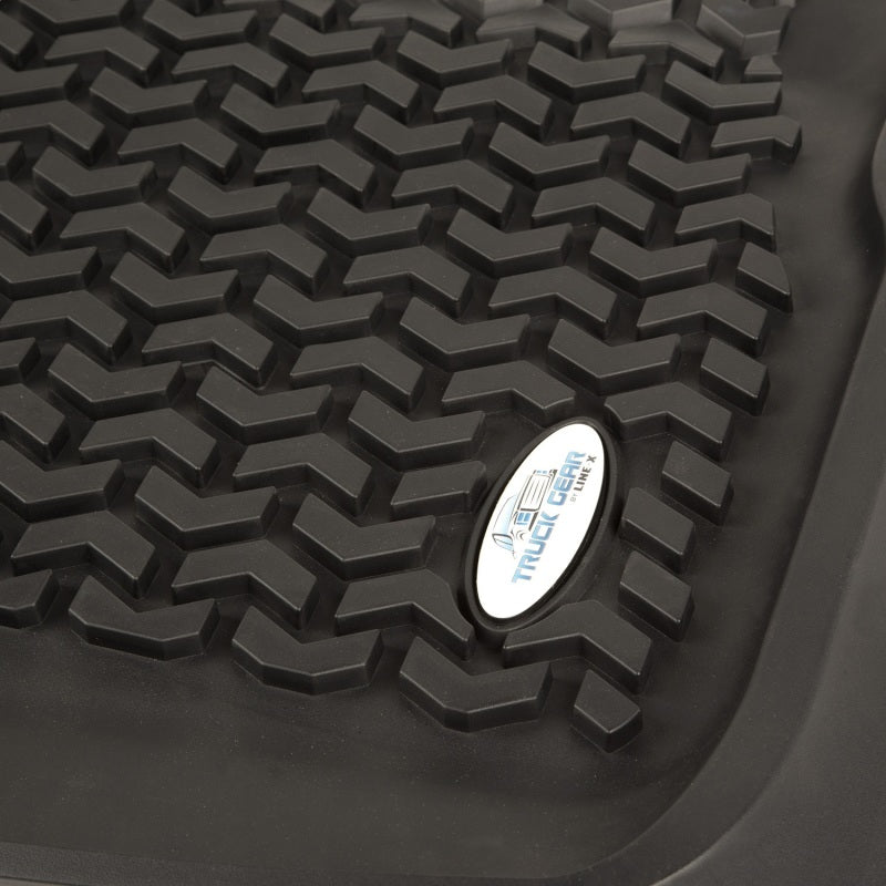 Rugged Ridge Floor Liner Front Black 2017-2018 Ford F-250 / F-350 / F-450 / F-550 Regular Floor Mats - Rubber Rugged Ridge