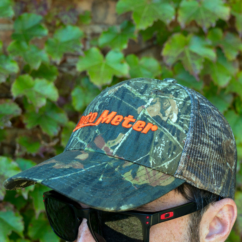 Autometer Hat Mesh Black w/ Velcro Hunting Camo Blaze Orange Headwear AutoMeter
