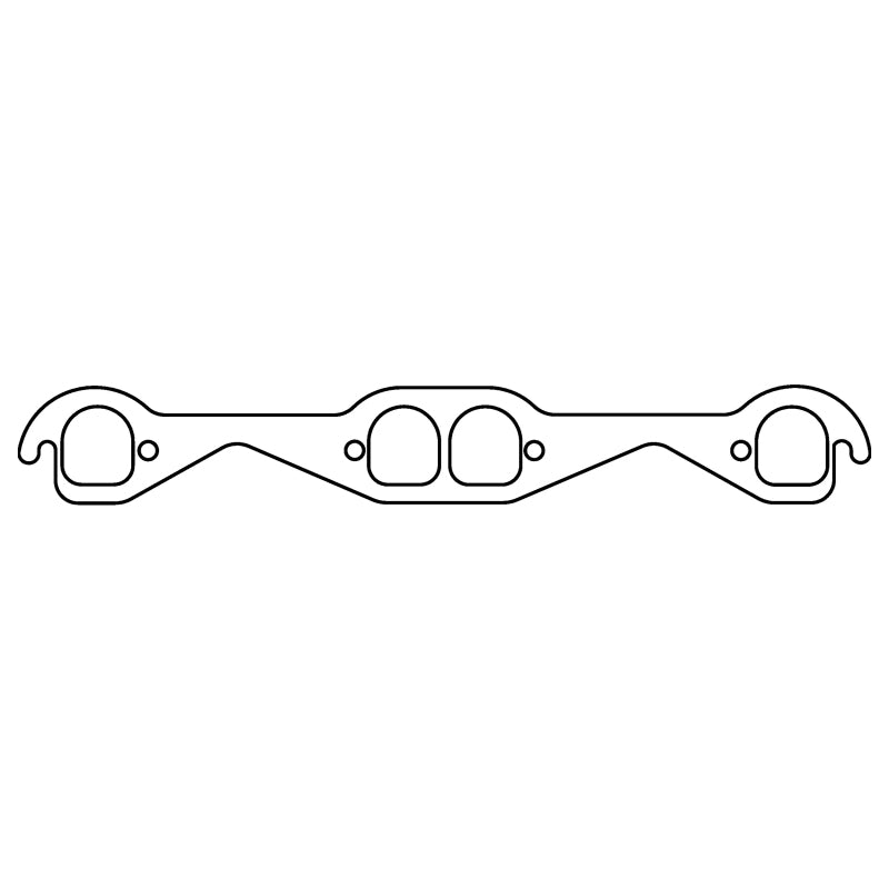 Cometic Chevy Gen1 Small Block V8 .060in HTS Exhaust Mani Gskt Set-1.710in x 1.550in Brodix D Ports Exhaust Gaskets Cometic Gasket