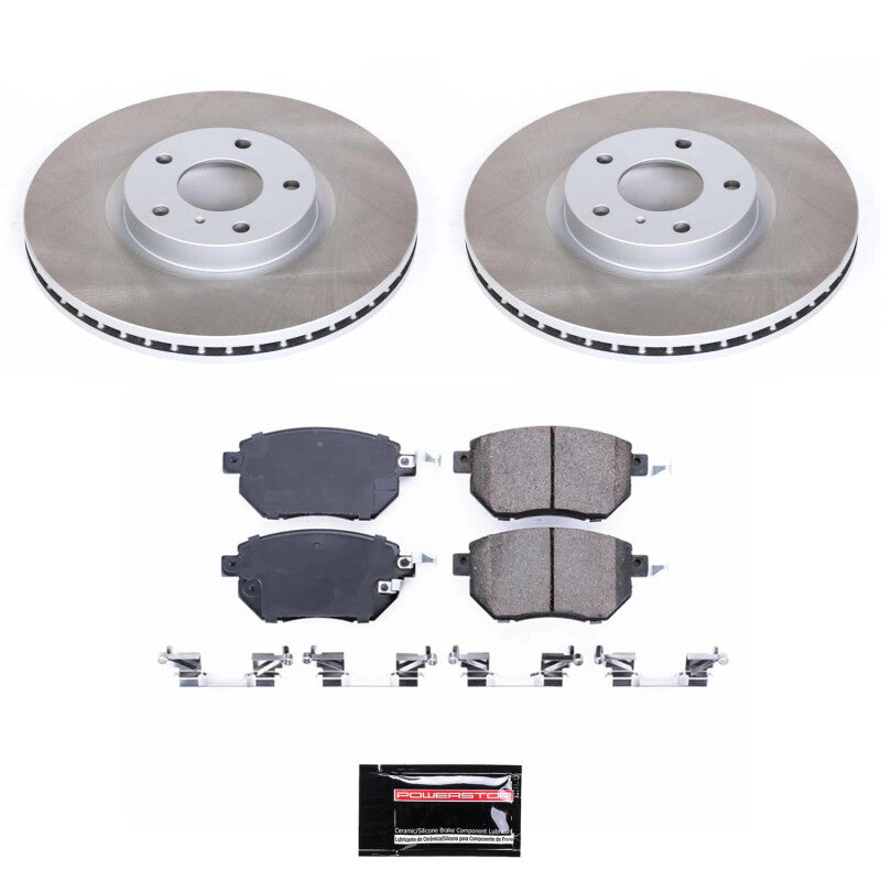 Power Stop 06-07 Nissan Murano Front Semi-Coated Rotor Kit Brake Kits - Performance Blank PowerStop