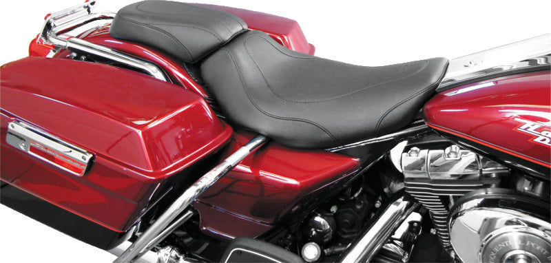 Mustang 97-07 Harley Electra Glide Std, Road Glide Tripper Fastback Solo Seat - Black Solo Motorcycle Seats Mustang Motorcycle
