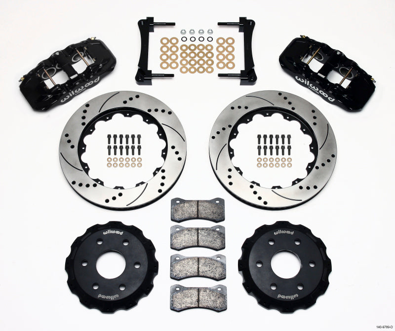 Wilwood AERO6 Front Truck Kit 14.25in Drilled 1999-2014 GM Truck/SUV 1500 Big Brake Kits Wilwood