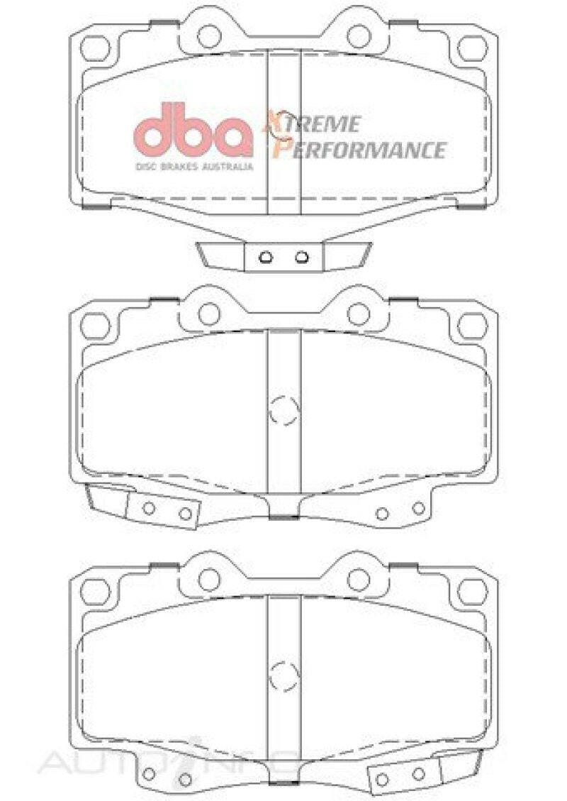 DBA 92-99 Toyota Land Cruiser XP Performance Front Brake Pads Brake Pads - Performance DBA