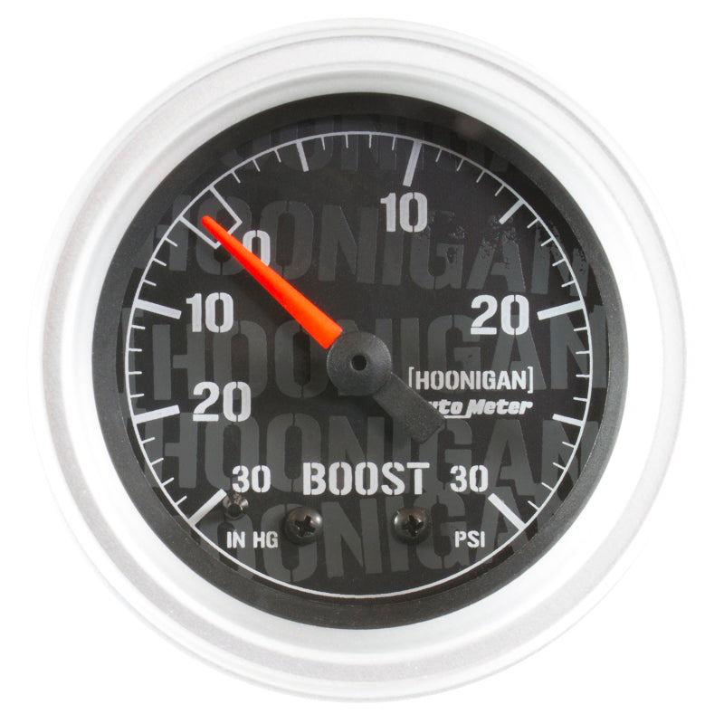 Autometer Hoonigan 52mm 30 PSI Mechanical Vacuum/Boost Gauge Gauges AutoMeter